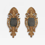 19TH CENTURY, ITALIAN, WALL MIRRORS, GILT, HANDCARVED
