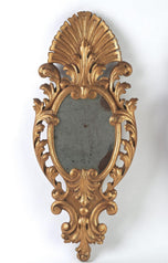 19TH CENTURY, ITALIAN, WALL MIRRORS, GILT, HANDCARVED