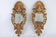 19TH CENTURY, ITALIAN, WALL MIRRORS, GILT, HANDCARVED