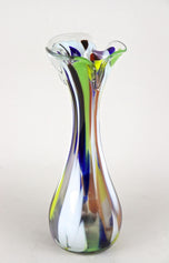 20TH CENTURY, ITALY, MULTICOLORED MURANO GLASS VASE, CA, 1970