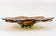 20TH CENTURY, ITALY, MURANO GLASS, CENTERPIECE, BOWL, RED, AMBER