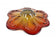 20TH CENTURY, ITALY, MURANO GLASS, CENTERPIECE, BOWL, RED, AMBER
