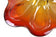 20TH CENTURY, ITALY, MURANO GLASS, CENTERPIECE, BOWL, RED, AMBER