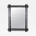 19TH CENTURY, AUSTRIA, BLACK FOREST WALL MIRROR, RUSTIC, DOUBLE FRAMED, CIRCA 1880