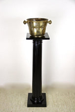 20TH CENTURY, AUSTRIA, ART NOUVEAU PEDESTAL, EBONIZED