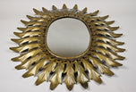 20TH CENTURY, FRANCE, ART DECO, SUNBURST, WALL MIRROR, OVAL, C1920
