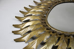 20TH CENTURY, FRANCE, ART DECO, SUNBURST, WALL MIRROR, OVAL, C1920