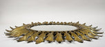 20TH CENTURY, FRANCE, ART DECO, SUNBURST, WALL MIRROR, OVAL, C1920