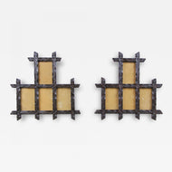 19TH CENTURY, AUSTRIA, BLACK FOREST PHOTO FRAMES, HANDCARVED