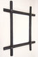 19TH CENTURY, AUSTRIA, TRAMP ART WALL MIRROR, HAND CARVED, RUSTIC