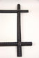 19TH CENTURY, AUSTRIA, TRAMP ART WALL MIRROR, HAND CARVED, RUSTIC