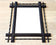 19TH CENTURY, AUSTRIA, RURAL TRAMP ART, WALL MIRROR, BASSWOOD, HAND CARVED, CIRCA 1890