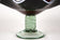 20TH CENTURY, ITALY, DARK RED MURANO GLASS BOWL, GREEN BASE, 1970