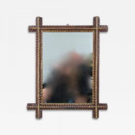 RUSTIC,TRAMP,ART,WALL,MIRROR,LATE,19TH CENTURY,AUSTRIA,1880