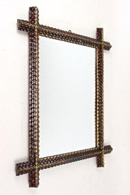 RUSTIC,TRAMP,ART,WALL,MIRROR,LATE,19TH CENTURY,AUSTRIA,1880