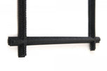19TH CENTURY, AUSTRIA, RUSTIC BLACK TRAMP ART MIRROR