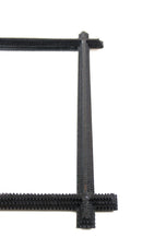 19TH CENTURY, AUSTRIA, RUSTIC BLACK TRAMP ART MIRROR