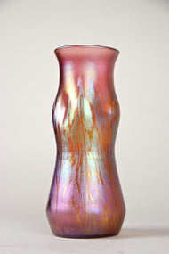 ART NOUVEAU, LOETZ WITWE, GLASS VASE, DECOR MEDICI PINK, 1902, CZECH REPUBLIC
