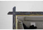 20TH CENTURY, AUSTRIA, RUSTIC, WALL MIRROR, GOLDEN BARS