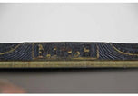 20TH CENTURY, AUSTRIA, RUSTIC, WALL MIRROR, GOLDEN BARS