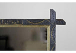 20TH CENTURY, AUSTRIA, RUSTIC, WALL MIRROR, GOLDEN BARS