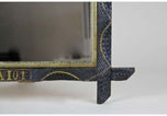 20TH CENTURY, AUSTRIA, RUSTIC, WALL MIRROR, GOLDEN BARS