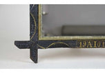20TH CENTURY, AUSTRIA, RUSTIC, WALL MIRROR, GOLDEN BARS