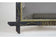 20TH CENTURY, AUSTRIA, RUSTIC, WALL MIRROR, GOLDEN BARS