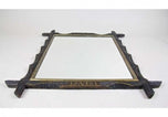 20TH CENTURY, AUSTRIA, RUSTIC, WALL MIRROR, GOLDEN BARS