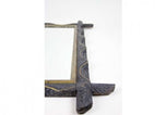 20TH CENTURY, AUSTRIA, RUSTIC, WALL MIRROR, GOLDEN BARS