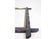 20TH CENTURY, AUSTRIA, RUSTIC, WALL MIRROR, GOLDEN BARS