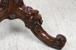 19TH CENTURY, AUSTRIA, RUSTIC SIDE TABLE, HANDCARVED