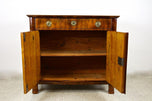 19TH CENTURY, AUSTRIA, NUTWOOD COMM0DE, BIEDERMEIER, HALF CABINET