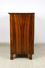 19TH CENTURY, AUSTRIA, NUTWOOD COMM0DE, BIEDERMEIER, HALF CABINET