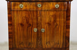 19TH CENTURY, AUSTRIA, NUTWOOD COMM0DE, BIEDERMEIER, HALF CABINET