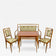 20TH CENTURY, AUSTRIA, ART NOUVEAU SALON SUITE, BRASS ELEMENTS