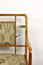 20TH CENTURY, AUSTRIA, ART NOUVEAU SALON SUITE, BRASS ELEMENTS