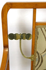 20TH CENTURY, AUSTRIA, ART NOUVEAU SALON SUITE, BRASS ELEMENTS