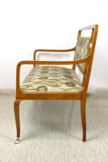 20TH CENTURY, AUSTRIA, ART NOUVEAU SALON SUITE, BRASS ELEMENTS