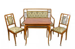 20TH CENTURY, AUSTRIA, ART NOUVEAU SALON SUITE, BRASS ELEMENTS