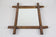 19TH CENTURY, AUSTRIA, RUSTIC TRAMP ART WALL MIRROR, HANDCARVED, CIRCA 1870