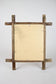 19TH CENTURY, AUSTRIA, RUSTIC TRAMP ART WALL MIRROR, HANDCARVED, CIRCA 1870
