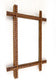 19TH CENTURY, AUSTRIA, RUSTIC TRAMP ART MIRROR, HAND CARVED, CIRCA 1880