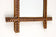 19TH CENTURY, AUSTRIA, RUSTIC TRAMP ART MIRROR, HAND CARVED, CIRCA 1880