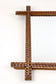 19TH CENTURY, AUSTRIA, RUSTIC TRAMP ART MIRROR, HAND CARVED, CIRCA 1880