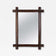 19TH CENTURY, AUSTRIA, TRAMP ART, RUSTIC WALL MIRROR, NOTCH CUT