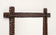 19TH CENTURY, AUSTRIA, TRAMP ART, RUSTIC WALL MIRROR, NOTCH CUT