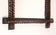 19TH CENTURY, AUSTRIA, TRAMP ART, RUSTIC WALL MIRROR, NOTCH CUT