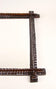 19TH CENTURY, AUSTRIA, TRAMP ART, RUSTIC WALL MIRROR, NOTCH CUT