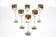 ART NOUVEAU, GILT, LIQUOR SET, WMF, GERMANY, 1910